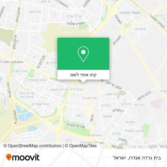 מפת בית גרדה אנדרו