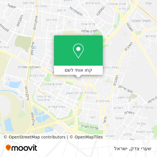 מפת שערי צדק