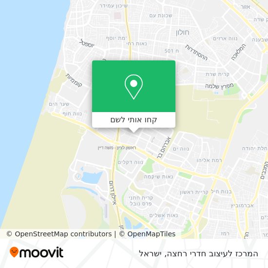 מפת המרכז לעיצוב חדרי רחצה