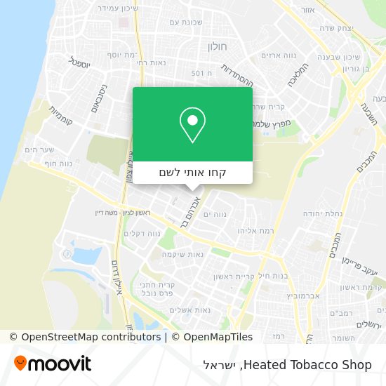 מפת Heated Tobacco Shop