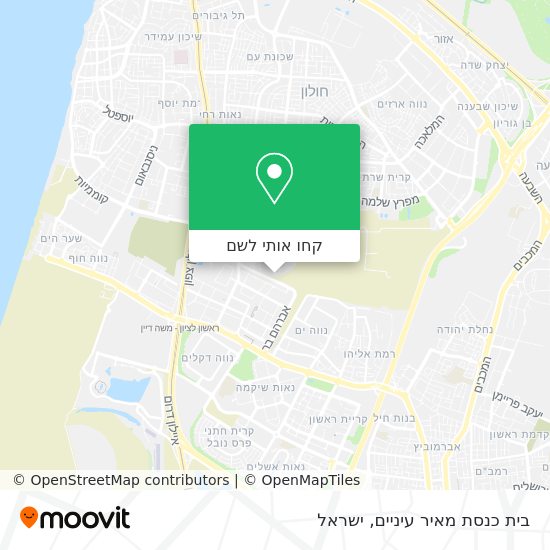 מפת בית כנסת מאיר עיניים