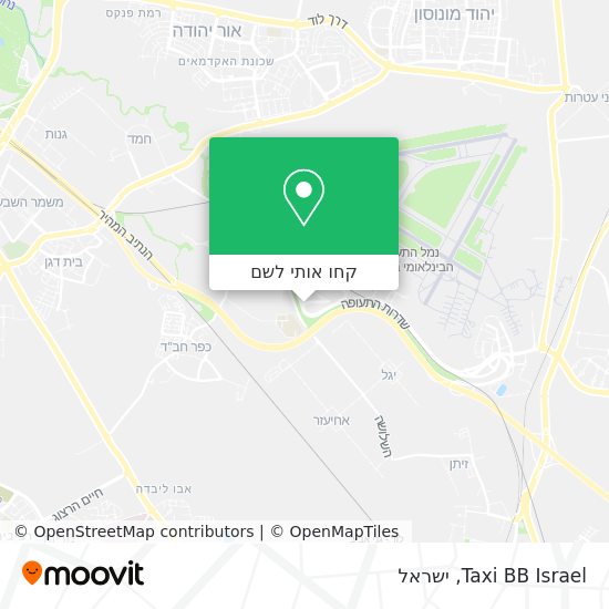מפת Taxi BB Israel