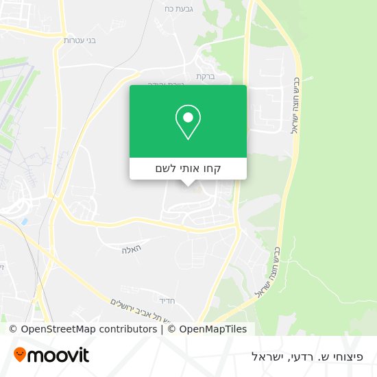 מפת פיצוחי ש. רדעי