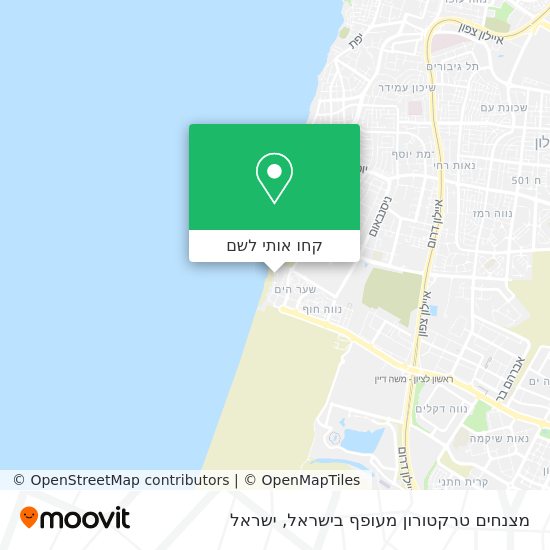 מפת מצנחים טרקטורון מעופף בישראל