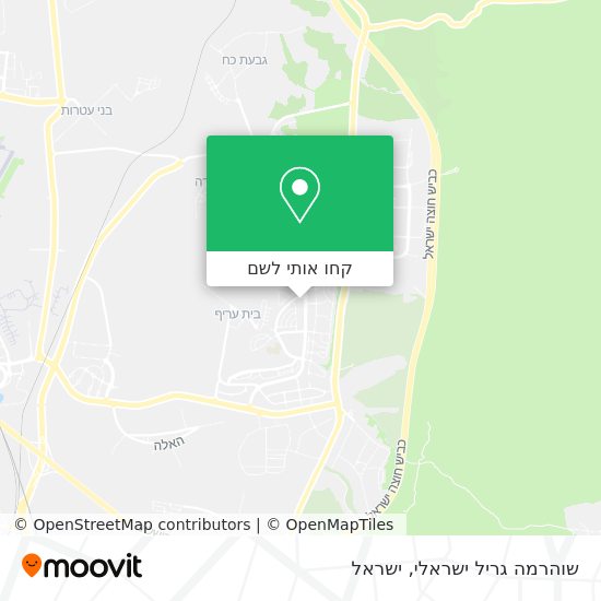 מפת שוהרמה גריל ישראלי