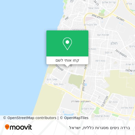 מפת ברדה ניסים מסגרות כללית