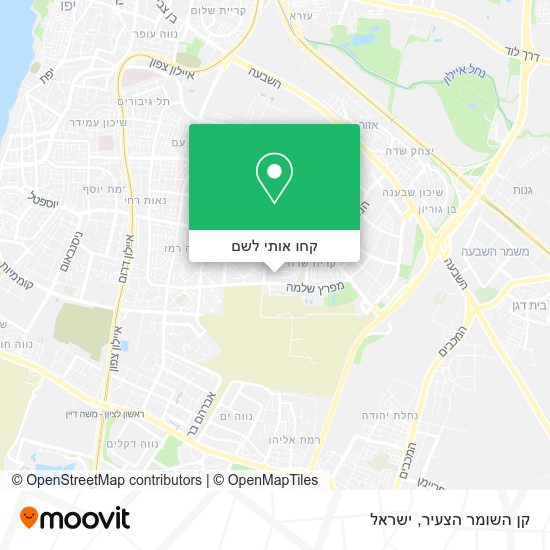 מפת קן השומר הצעיר