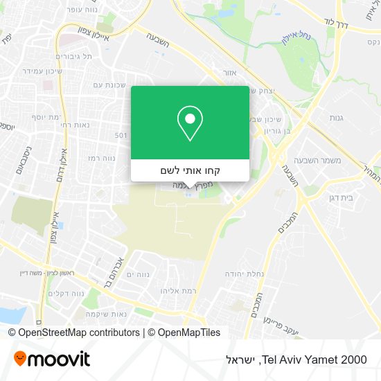 מפת Tel Aviv Yamet 2000