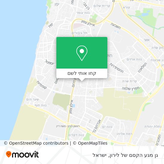 מפת גן מגע הקסם של לירון
