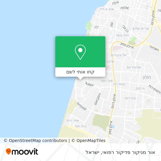 מפת אור מניקור פדיקור רפואי