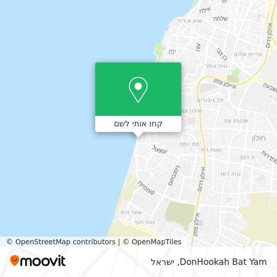מפת DonHookah Bat Yam