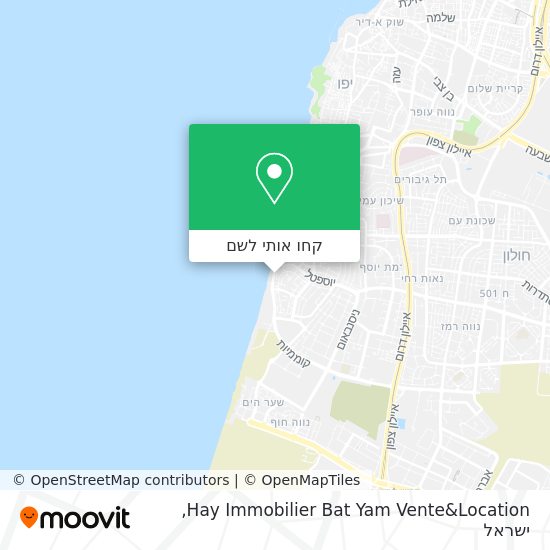 מפת Hay Immobilier Bat Yam Vente&Location