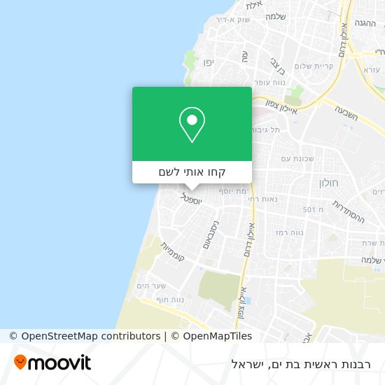 מפת רבנות ראשית בת ים