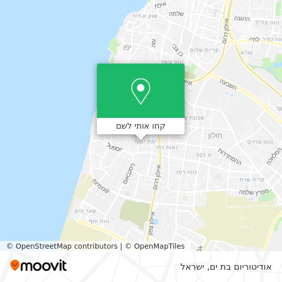 מפת אודיטוריום בת ים