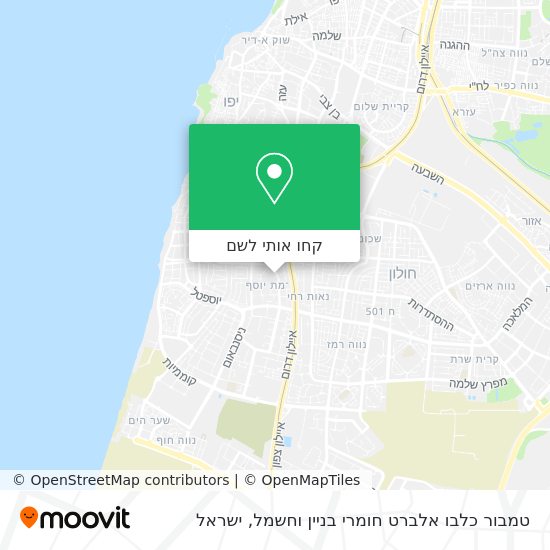 מפת טמבור כלבו אלברט חומרי בניין וחשמל