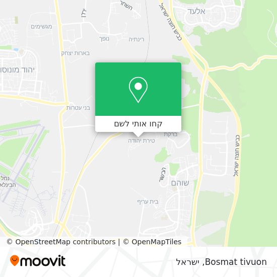 מפת Bosmat tivuon