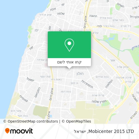 מפת Mobicenter 2015 LTD