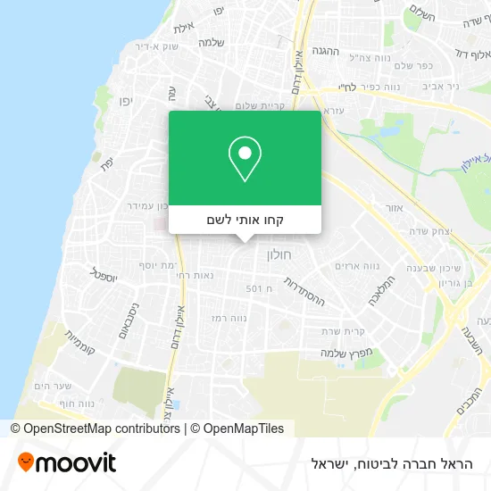 מפת הראל חברה לביטוח