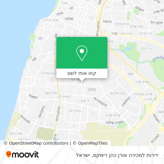 מפת דירות למכירה אורן כהן רימקס