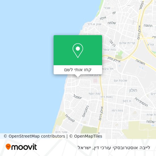 מפת לייבה אוסטרובסקי עורכי דין