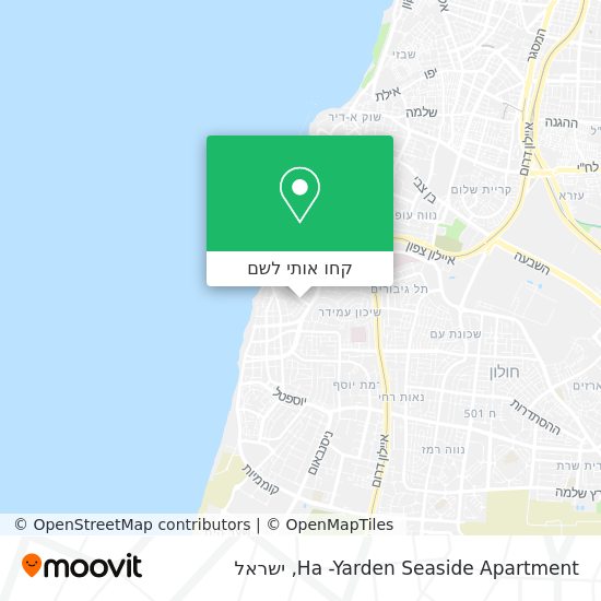 מפת Ha -Yarden Seaside Apartment