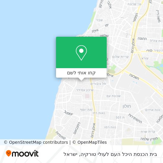 מפת בית הכנסת היכל העם לעולי טורקיה