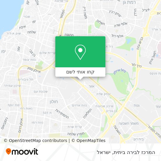 מפת המרכז לבירה ביתית