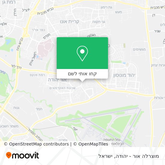 מפת מוצרלה אור - יהודה