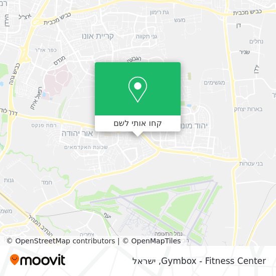 מפת Gymbox - Fitness Center