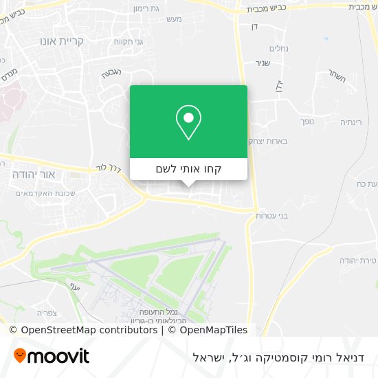 מפת דניאל רומי קוסמטיקה וג׳ל