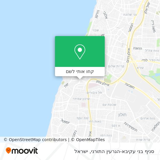 מפת סניף בני עקיבא-הגרעין התורני