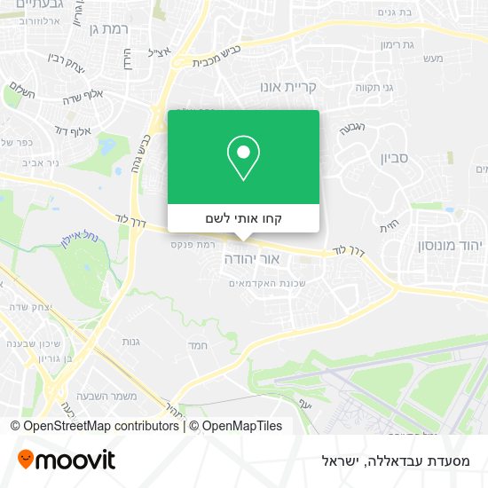 מפת מסעדת עבדאללה