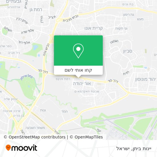 מפת יינות ביתן