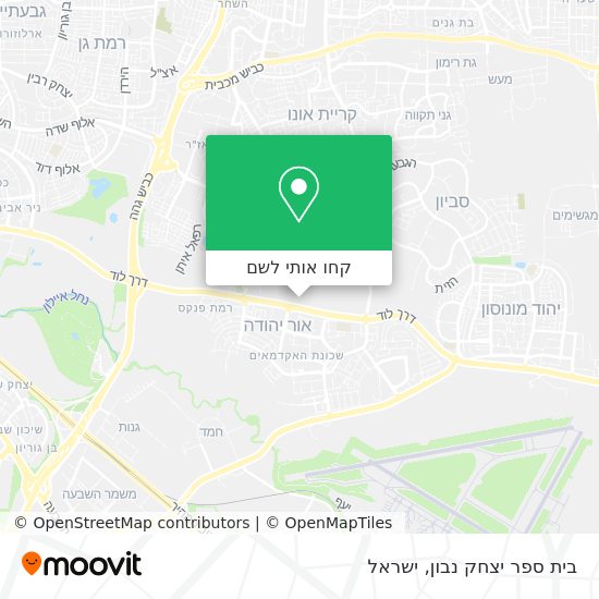 מפת בית ספר יצחק נבון