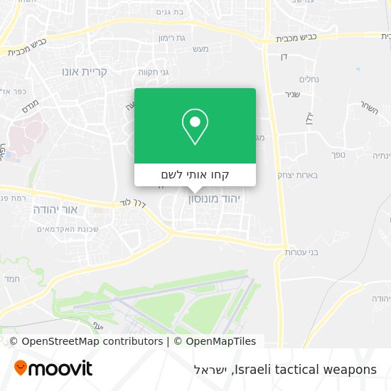 מפת Israeli tactical weapons
