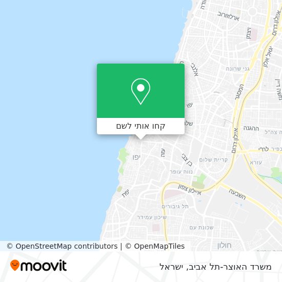 מפת משרד האוצר-תל אביב