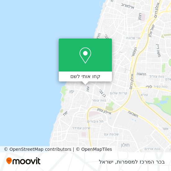 מפת בכר המרכז למספרות