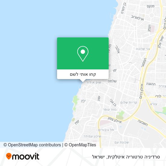 מפת סרדיניה טרטוריה איטלקית