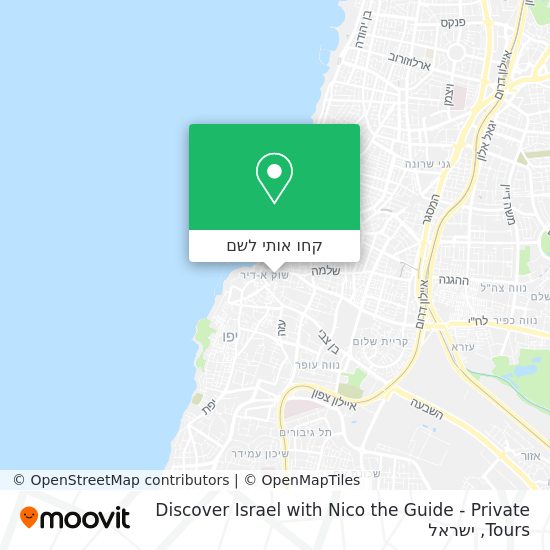 מפת Discover Israel with Nico the Guide - Private Tours