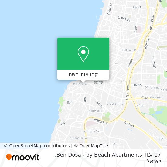 מפת 17 Ben Dosa - by Beach Apartments TLV