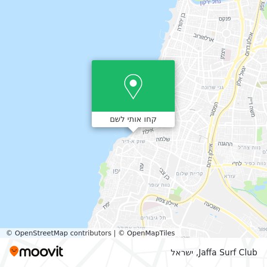 מפת Jaffa Surf Club