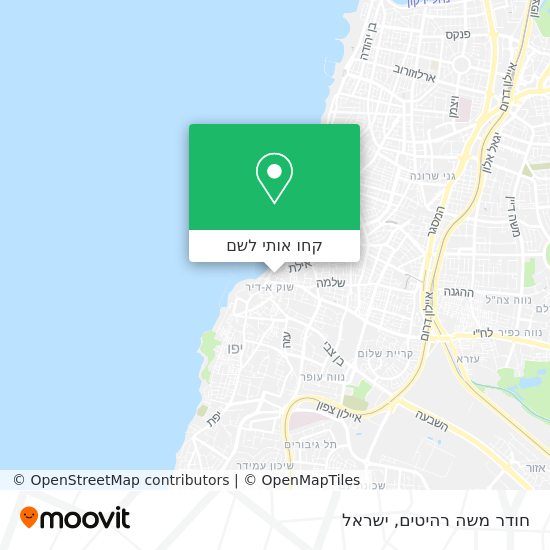 מפת חודר משה רהיטים