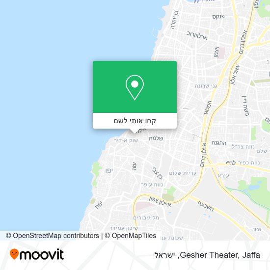 מפת Gesher Theater, Jaffa