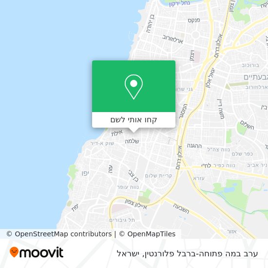 מפת ערב במה פתוחה-ברבל פלורנטין