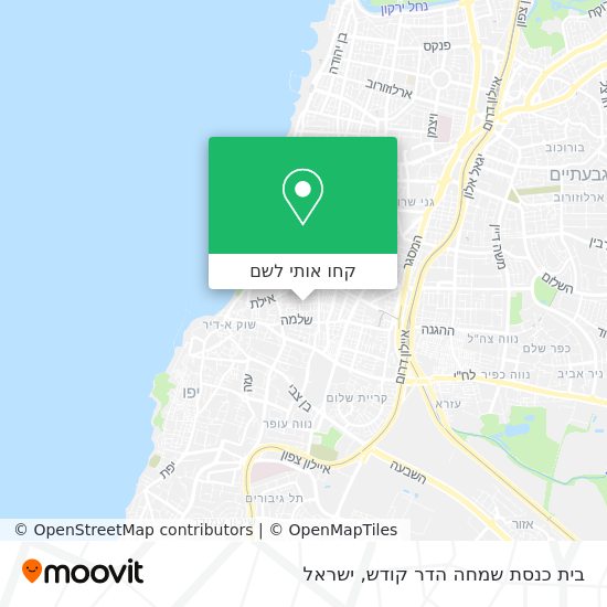 מפת בית כנסת שמחה הדר קודש