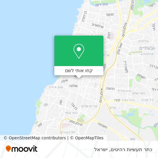 מפת כתר תעשיות רהיטים