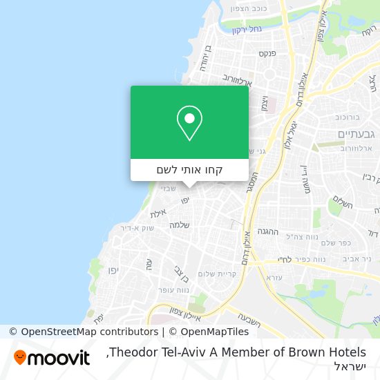 מפת Theodor Tel-Aviv A Member of Brown Hotels