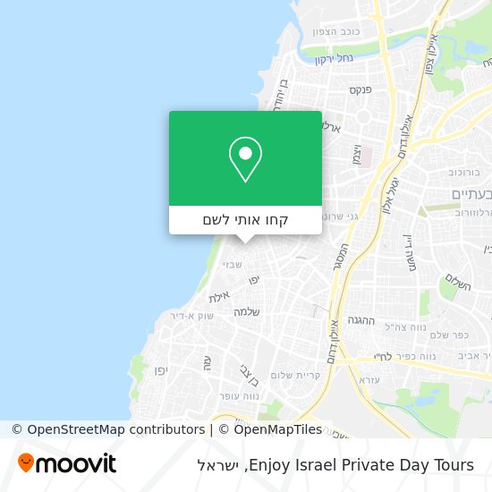 מפת Enjoy Israel Private Day Tours