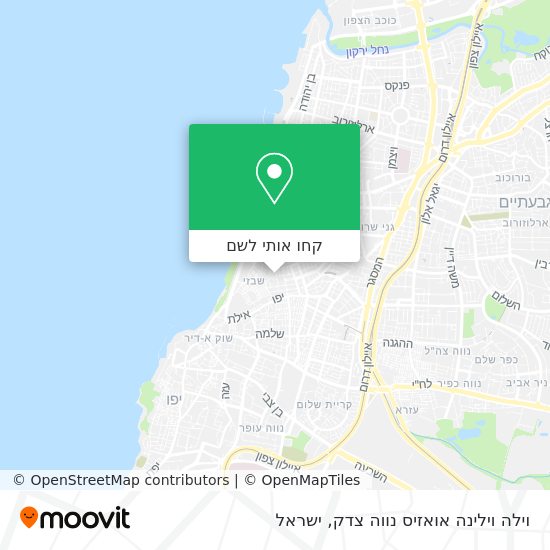 מפת וילה וילינה אואזיס נווה צדק