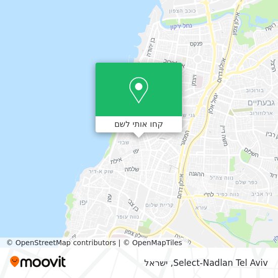 מפת Select-Nadlan Tel Aviv